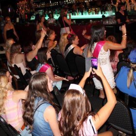 The crowd at a Hens Night Cruises on Sydney Harbour